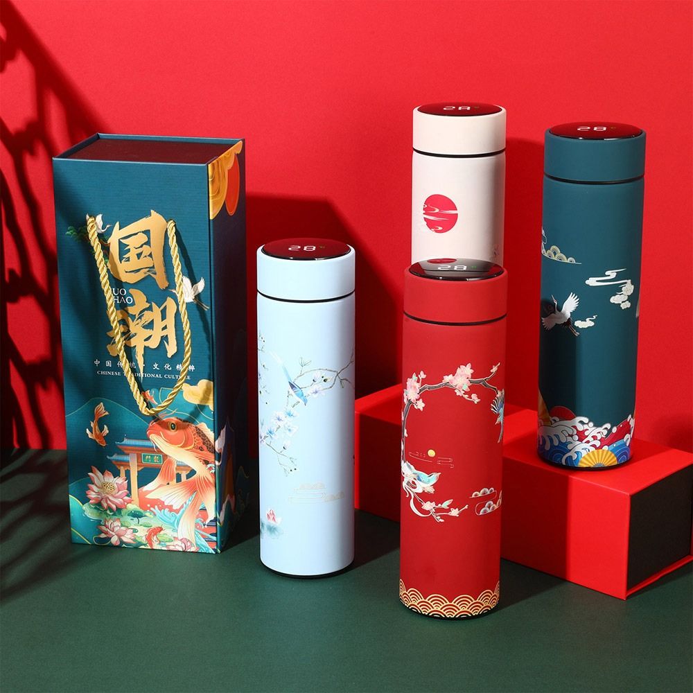 Smart Water Bottle Tracker - 진공 플라스크 LED 디스플레이 미니어처 물병,