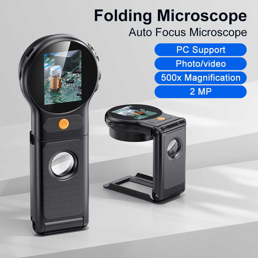 Digital Magnifier Reading - 자동 초점 500X 디지털 현미경 8leds
