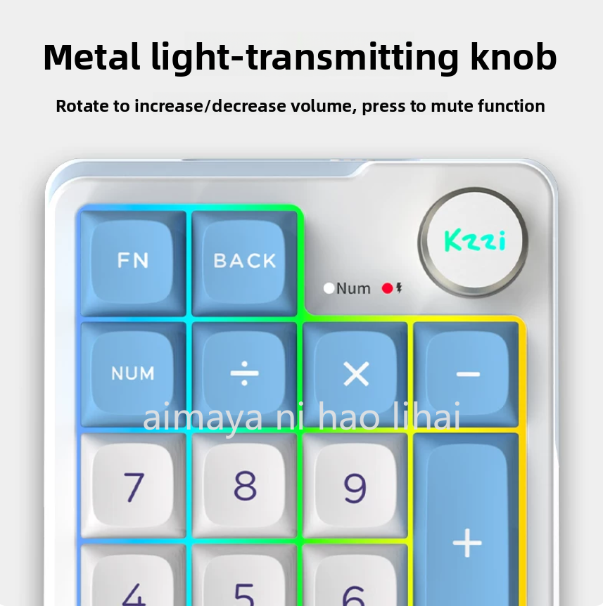 Kzzi K20 미니 키패드 3가지 모드 블루투스 무선 - Wireless Keyboard Mini 리뷰 및 가격