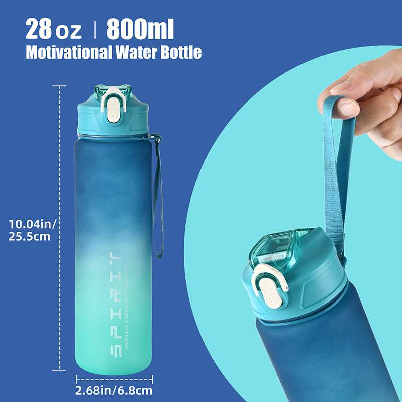 1PCS 뜨거운 판매 750ML 스포츠 물병 셰이커 야 - Smart Water Bottle Tracker 리뷰 및 가격