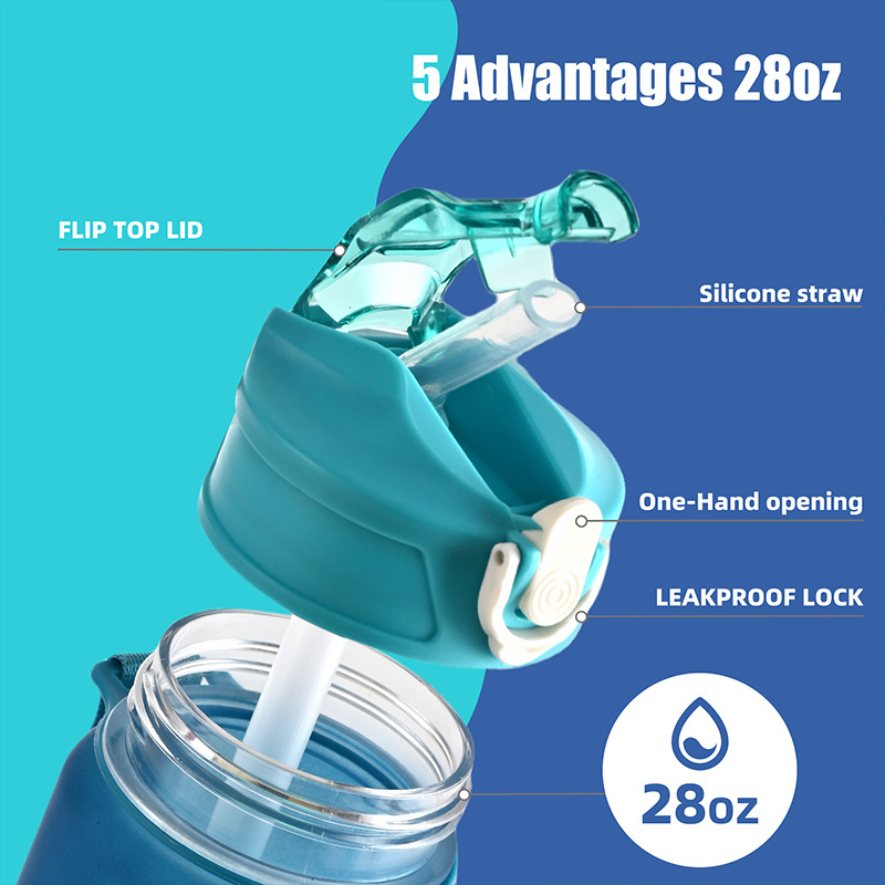1PCS 뜨거운 판매 750ML 스포츠 물병 셰이커 야 - Smart Water Bottle Tracker 리뷰 및 가격