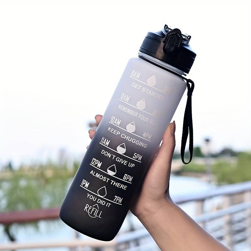 그라디언트 색상 1000mL 대용량 야외 스포츠 플라스 - Smart Water Bottle Tracker 리뷰 및 가격