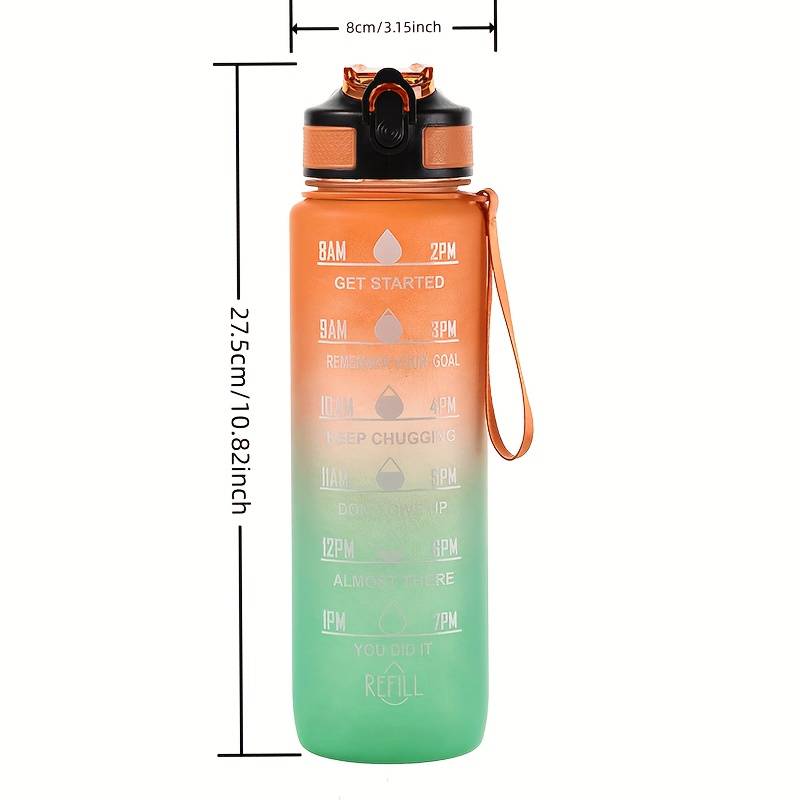 그라디언트 색상 1000mL 대용량 야외 스포츠 플라스 - Smart Water Bottle Tracker 리뷰 및 가격