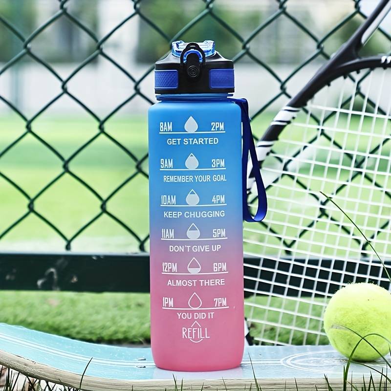 그라디언트 색상 1000mL 대용량 야외 스포츠 플라스 - Smart Water Bottle Tracker 리뷰 및 가격