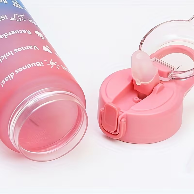 900ml 스포츠 물병 고온 저항성 눈금 있는 빨대 컵 - Smart Water Bottle Tracker 리뷰 및 가격