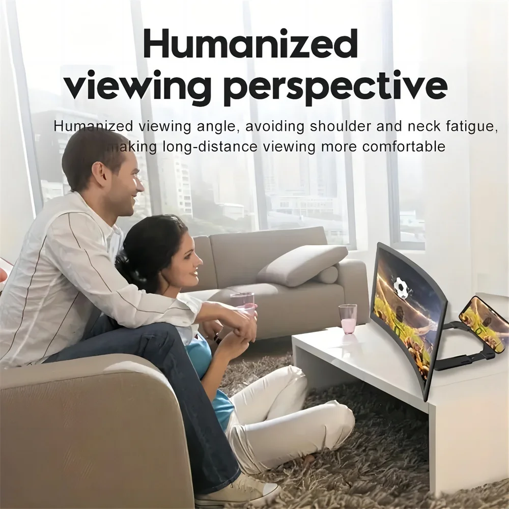 12인치 대형 곡면 스크린 3D HD 휴대폰 화면 확대 - Digital Magnifier Reading 리뷰 및 가격