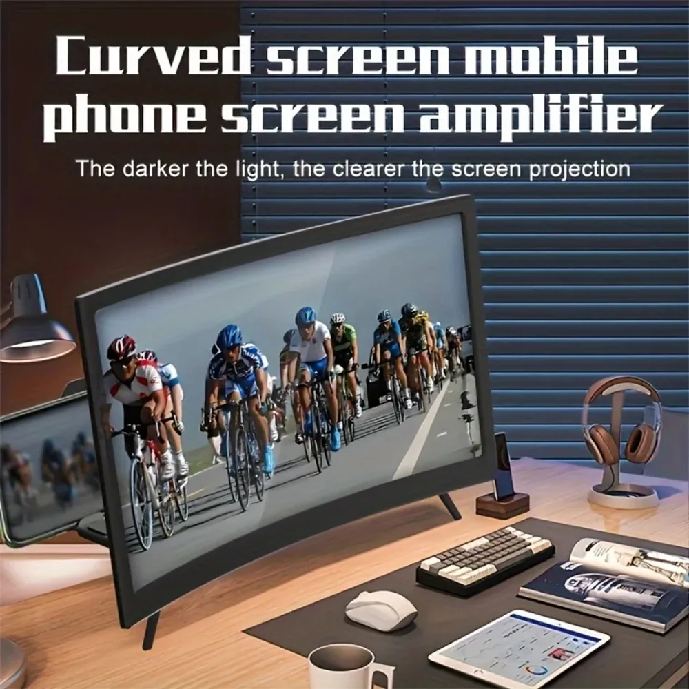 12인치 대형 곡면 스크린 3D HD 휴대폰 화면 확대 - Digital Magnifier Reading 리뷰 및 가격