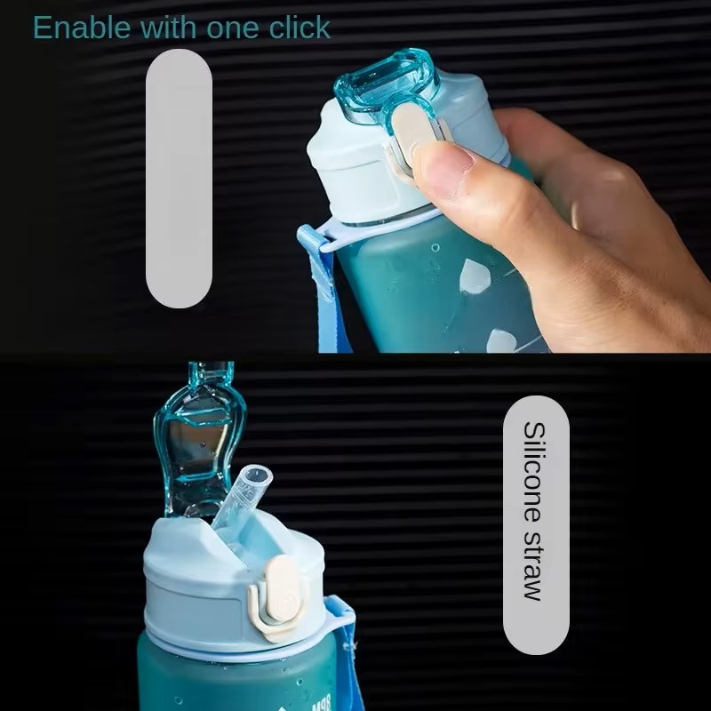 시간 추적 빨대가 포함된 스포츠 물병 누출 방지 잠금  - Smart Water Bottle Tracker 리뷰 및 가격