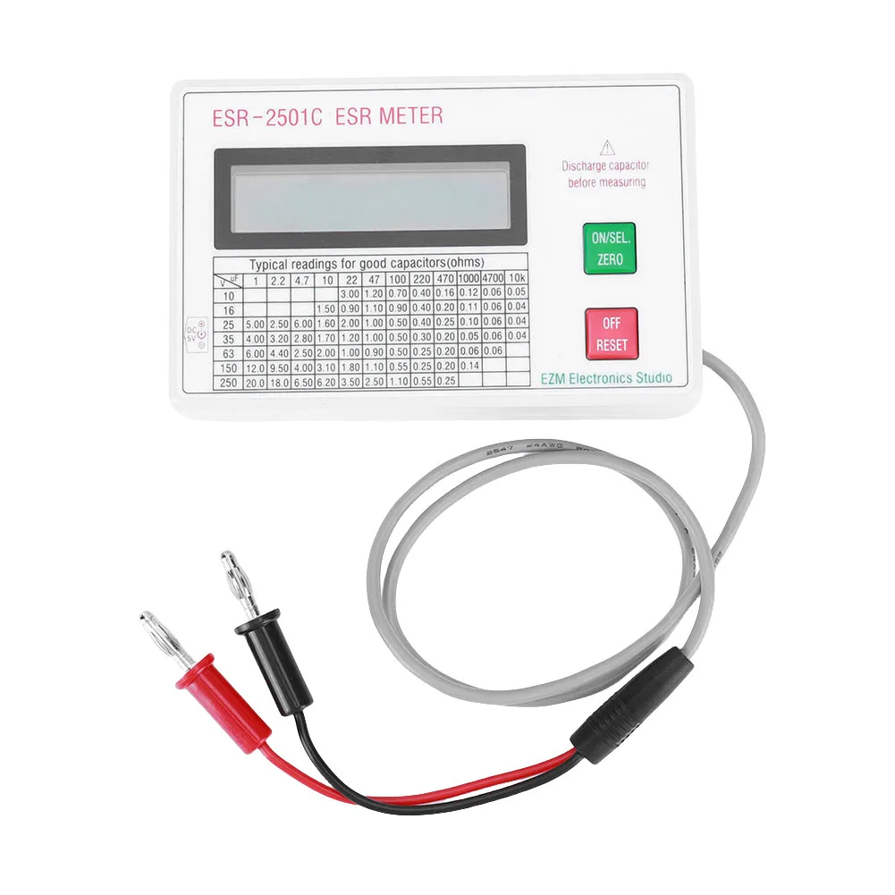 1세트 ESR2501C 커패시터 ESR DCR 테스터  - Electronics Quiz 리뷰 및 가격
