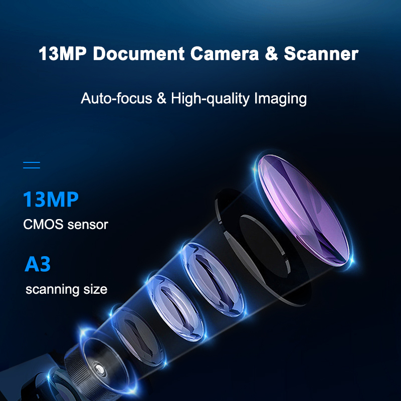 휴대용 스캐너 문서 북 OCR 텍스트 인식 자동 평면화 - Document Camera Visualizer 리뷰 및 가격